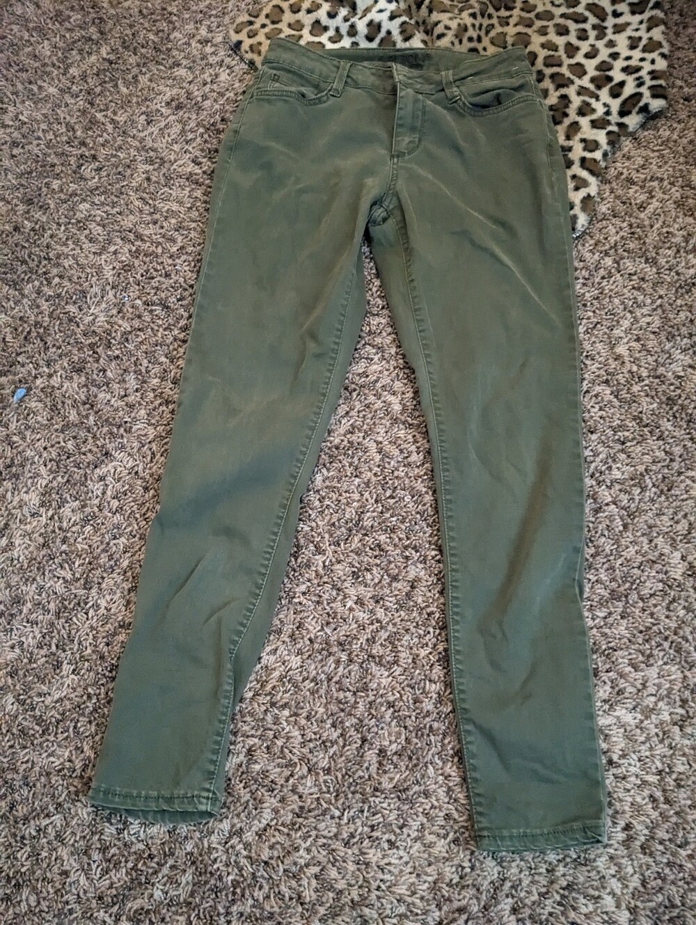 Arizona Jean Company Olive Green Skinny Jeans